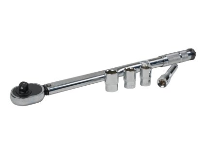 Matabro MB-RAC03, Momentový klíč 1/2" s ořechy 17, 19, 21 mm a prodloužením | 28-210 Nm | 480 mm