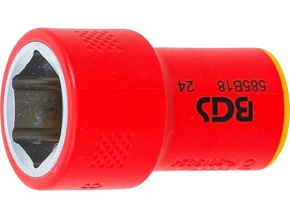 BGS 35878, VDE nástrčná hlavice šestihranná | 10 mm (3/8") | 18 mm