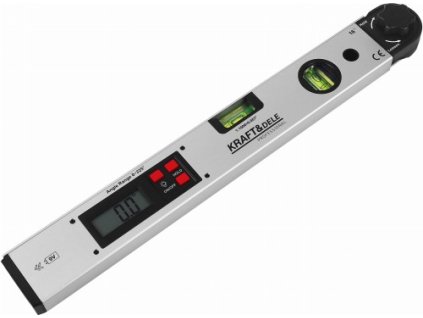 KD3561, Elektronický úhloměr s vodováhou LCD | 400 mm