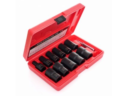 Kraft&Dele KD11792, Objímky pro obráběné šrouby | sada nástrčných hlavic 1/2", 12 dílů