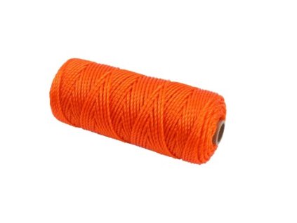 Kraft&Dele KD11025, Vícefunkční lano | 2 mm × 100 m, oranžové, pevné a odolné