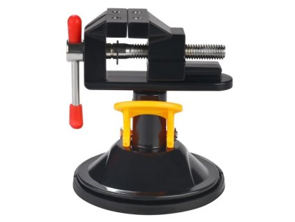 Kraft&Dele Mini otočný svěrák s přísavkou KD5981 | 360° otočení, rozevření čelistí 30 mm, průměr základny 80 mm