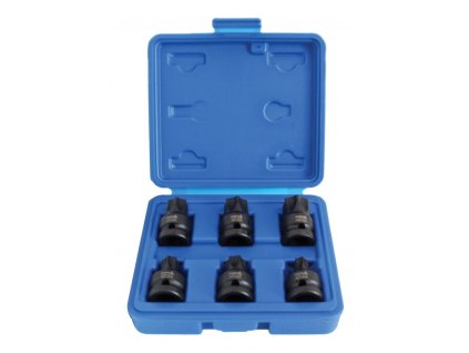 6pcs 1 2 dr torx impact bit socket set