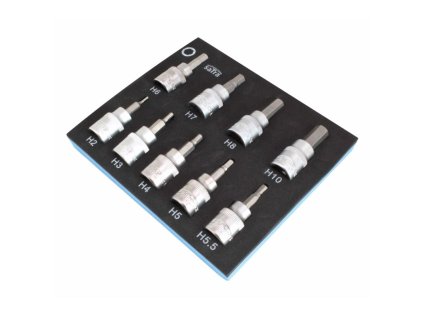 9pcs 3 8 dr hex bit socket set