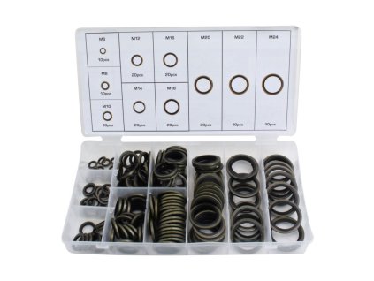 150pcs bonded seal gasket assortment