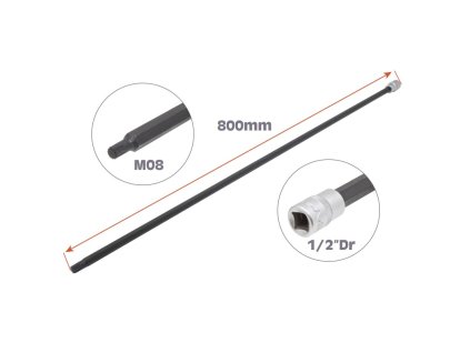 1 2 dr spline bit m8