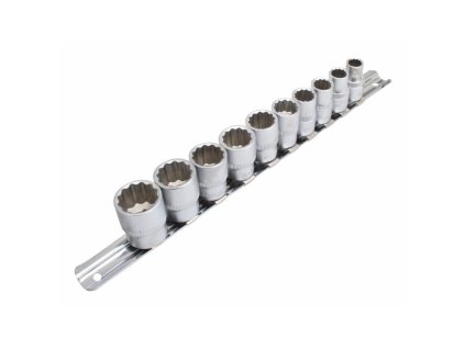 zestaw nasadek 12 kt 3 8 na szynie 10 szt