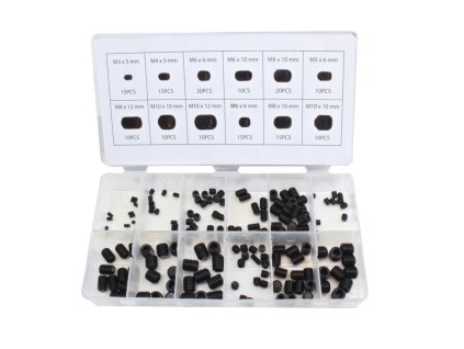 160 pcs grub screw assortment