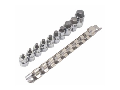 low profile sae hex bit socket set