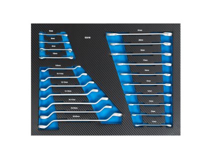 MB-TCI-103 Vložka do dílenského vozíku | sada očkoplochých klíčů | 21 dílná