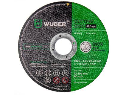 tarcza do metalu 125x1 2mm wuber