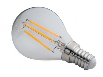 LED žárovka filament E14 bílá teplá 4W G45