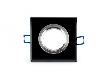 Čtvercový rámeček (pouzdro) černý pro zápustná LED svítidla