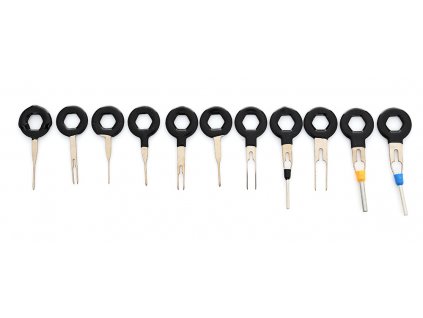 Klíče 11 ks pro odstraňování pinů - vypichováky na konektory , TA1106
