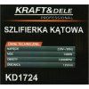 KD1724, Úhlová bruska 1400W