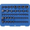 Sada nástrčných hlavic na klíče a bity | E-profil / T-profil (pro Torx) / T-profil (pro Torx) s otvorem / TP-profil (pro Torx Plus) | 52 ks