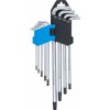 BGS 794, Sada zahnutých klíčů | velmi dlouhé | T-profil (pro Torx) s otvorem T10 - T50 | 9dílná