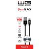 WG Datový kabel USB-A_Type-C, 3 A, černý, 50 cm