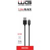 WG Datový kabel USB-A_micro-USB, 2,1 A, černý, 100 cm