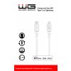 WG Datový kabel type-C_Lightning MFI, 3 A, bílý, 100 cm