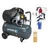 AKČNÍ SET SETMB-K106, Olejový kompresor 50l, 230V s odlučovačem a příslušenstvím | 3500W | Matabro
