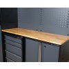 AKČNÍ SET Sestava 5 ks dílenského nábytku MB-CBN27A s dřevěnou pracovní deskou