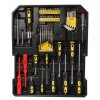 Sada nářadí, klíčů, šroubováků či bitů v kufru se zásuvkami, 1050 ks, WMC 401050