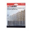 Vrtáky z rychlořezné oceli a nitridu titanu 13 ks HEX 1/4", 1,5 - 6,5 mm, TA1115