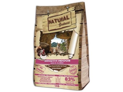 Natural Greatness Sensitive Indoor Cat Recipe/kuře,krůta/ 2kg