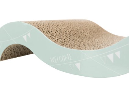 JUNIOR škrabací vlna karton 38 x 7 x 18 cm světlá lila/mátová