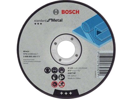Rezný kotúč BOSCH 125 mm Standard for Metal 1,6mm