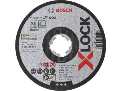 BOSCH X LOCK Standard for Inox 125mm