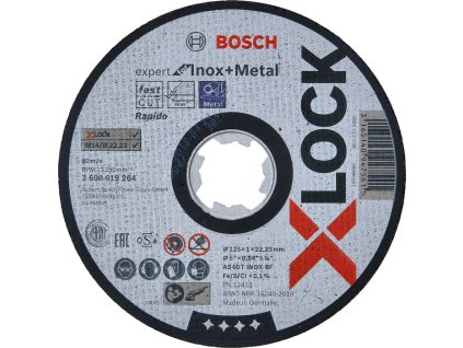BOSCH X LOCK Expert for Inox and Metal 125mm