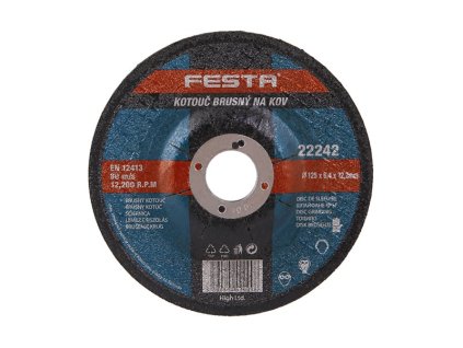 Kotúč brúsny na kov 125x6,4x22,2