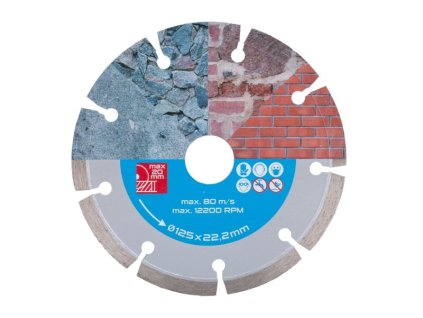 Kotúč diamantový 125mm DIAMANT segmentový