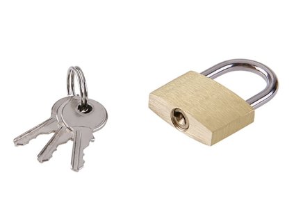 Zámok visiaci 25mm mosadzný LEVIOR