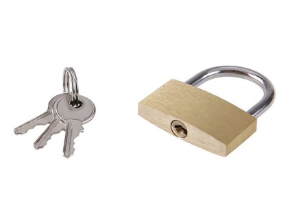 Zámok visiaci 35mm mosadzný LEVIOR