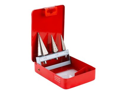 Vrták stupňový sada 3ks 4-12mm / 4-20mm /4-32mm HSS