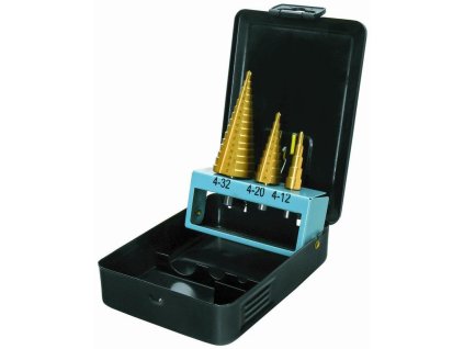 Sada stupňovitých vrtákov PROTECO TiN