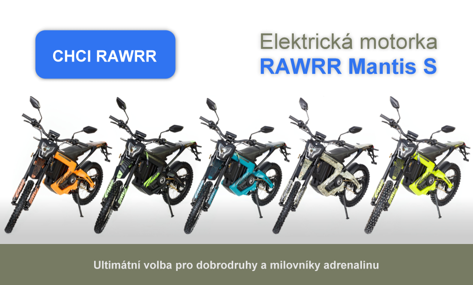 Elektrická motorka RAWRR Mantis S