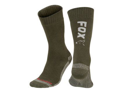 Fox Collection Socks (Varianta Fox Black / Orange Thermolite long sock 6 - 9 (Eu 40-43))