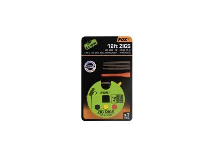 Fox EDGES™ Zig Rigs - 12ft (3.7m) (Varianta Edges Zig Rig 8 - 12lb 12ft x 3)
