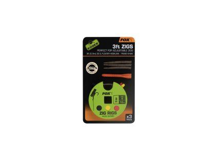 Fox EDGES™ Zig Rigs - 3ft (0.9m) (Varianta Edges Zig Rig 8 - 12lb 3ft x 3)