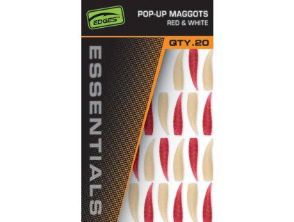 Fox EDGES™ Essentials Pop-up Maggots (Varianta Fox Pop Up Maggots x 20 (10 red,10 white)