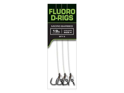 Fox EDGES™ Illusion Fluoro D Rigs (Varianta Carp Ready Rigs - Fluoro D-Rig - 6 (x3))