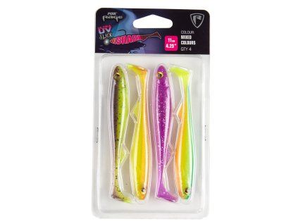 Fox Rage Slick Shad Mixed Colour Pack (Varianta Slick Shad 9cm x5 Mixed UV Colour Pack)