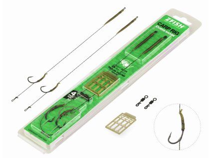 ZFISH Návazec Curve Shank Carp Rig (Velikost 4)