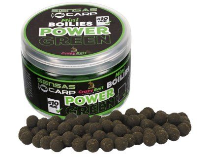 Mini Boilies Crazy Green (česnek) 10mm 80g