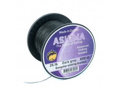Ashima vlasce, šňůry - Gangster pletená šňůra 0,20mm 25lb 600m černá