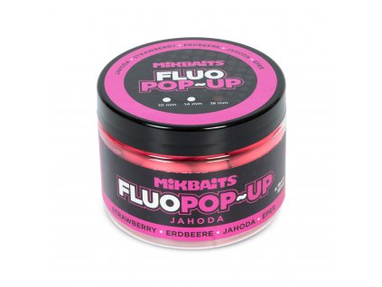 Plovoucí fluo boilie 150ml - Jahoda 18mm